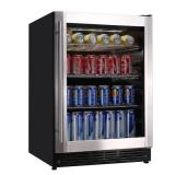 Vissani 23.4 in. 50 Bottle, 154 Can, Wine and Beverage Cooler with Stainless Steel Door $$$Retails for $499 * Damaged