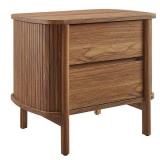 MODWAY Cadence Walnut 2-Drawer Nightstand