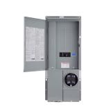 Square D Homeline 125 Amp 20-Space 40-Circuit Outdoor Ring-Type Semi-Flush Mount Solar-Ready Main Breaker Plug-On Neutral CSED