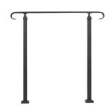 Fit 1 to 3 Steps Outdoor Stair Railing Wrought Iron Handrail Transitional Hand railings Handrails for Outdoor Steps