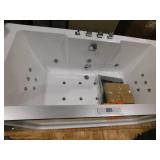 EAGO  AM196ETL 71 in. Acrylic Flatbottom Whirlpool Bathtub in White **Retails for $4500+