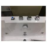 EAGO  AM196ETL 71 in. Acrylic Flatbottom Whirlpool Bathtub in White **Retails for $4500+