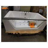 EAGO  AM196ETL 71 in. Acrylic Flatbottom Whirlpool Bathtub in White **Retails for $4500+
