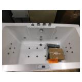 EAGO  AM196ETL 71 in. Acrylic Flatbottom Whirlpool Bathtub in White **Retails for $4500+