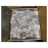 Tan Sliced Pebble Tile= 9 cases