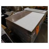 12 cases--Scored 24 in. x 48 in. Tegular Ceiling Tile (80 sq. ft./Case=960 sq ft)