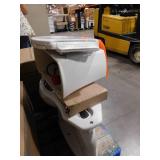 Highline Arc 12 in. Rough In 2-Piece 1.28 GFP Single Flush Round Chair Height Toilet in White with Soft Close Seat