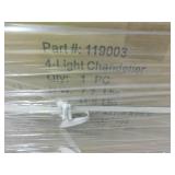 Pallet of 18--Seasons 4 Light Chandeliers
