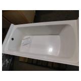 60 in. x 30 in. Soaking Bathtub with Right Drain in White