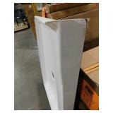 Delta Classic 500 48 in. L x 34 in. W Alcove Shower Pan Base with Center Drain in High Gloss White
