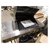 Nexgrill Deluxe 4-Burner ***Natural Gas*** Grill in Black with Ceramic Searing Side Burner and Gourmet Plus Cooking System