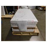 13 cases--Daltile Sanbristol White Marvel 24 in. x 48 in. Matte Color Body Porcelain Stone Look Floor and Wall Tile (198.4 sq. ft.)