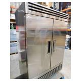 Cooler Depot 54 in. W 47cu. ft NSF Commercial 2-Door Reach in Upright Refrigerator in Stainless Steel *used