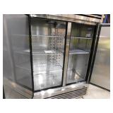 Cooler Depot 54 in. W 47cu. ft NSF Commercial 2-Door Reach in Upright Refrigerator in Stainless Steel *used