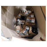 Pallet/box lot of Outdoor Accents Mission Collection ZMAX Black Post Base Side Plate and other brackets