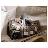 Pallet/box lot of Outdoor Accents Mission Collection ZMAX Black Post Base Side Plate and other brackets