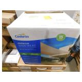 Coolaroo Premium Rectangle16. 5 ft. x 9.9 ft. Beech Shade Sail Kit