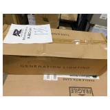 Generation Lighting Orley 26.5 in 3-Light Satin Brass Modern Industrial Wall Bathroom Vanity Light with Clear Glass Shades