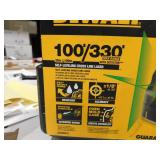 DEWALT 100 ft. Green Self-Leveling Cross Line Laser Level with (3) AA Batteries & Case