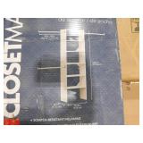 ClosetMaid Style+ 84 in. W - 120 in. W White Tower Wall Mount 6-Shelf Wood Closet System
