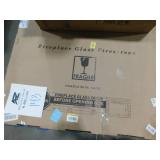 Pleasant Hearth Clairmont Large Skyline Nickel Glass Fireplace Doors