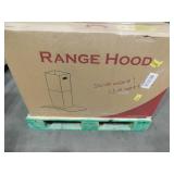 36 in. 343 CFM Convertible Island Mount Range Hood with Tempered Glass and Carbon Filters in Stainless Steel