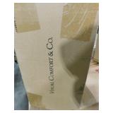 (6) Baker 5.5 in. W x 14.25 in. H 1-Light Midnight Black Wall Sconce with White Linen Fabric Shade