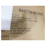 Baxton Studio (Brand Rating: 3.8/5) Delilah Sand and Dark Brown Fabric Dining Chair (Set of 2)