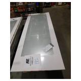 lot of 6-- 32 in x 80 in No Panel Full Lite Solid Core Primed MDF Interior Slab with Sandblasted Privacy Glass
