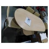 Spruce & Spring Eden 6-Piece Oval Natural Wood Top Dining Table Set Seats 6 with Bench and 4 Dining Chairs Modern Style Dining Room Set