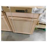 set of Three--Hampton Bay 24 in. W x 24 in. D x 34.5 in. H Assembled Base Kitchen Cabinet in Unfinished with Recessed Panel