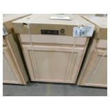 set of Three--Hampton Bay 24 in. W x 24 in. D x 34.5 in. H Assembled Base Kitchen Cabinet in Unfinished with Recessed Panel