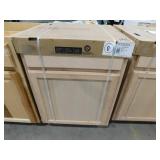 set of Three--Hampton Bay 24 in. W x 24 in. D x 34.5 in. H Assembled Base Kitchen Cabinet in Unfinished with Recessed Panel