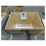 Hampton Bay Sinclair 36 in. W x 24 in. D x 34.5 in. H Assembled Sink Base Cabinet in Shaker Saddle Oak