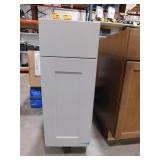 Hampton Bay Shaker 15 in. W x 24 in. D x 34.5 in. H Assembled Base Kitchen Cabinet in Dove Gray with Ball-Bearing Drawer Glides