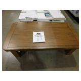 Cabalynn 56.25 in. Light Brown Rectangle MDF Coffee Table