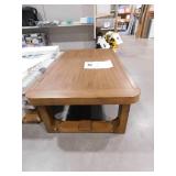 Cabalynn 56.25 in. Light Brown Rectangle MDF Coffee Table