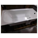 Bootz Industries Bootzcast 60 in. x 30 in. Soaking Alcove Bathtub with Left Drain in White