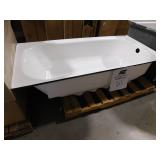 Bootz Industries Bootzcast 60 in. x 30 in. Soaking Alcove Bathtub with Left Drain in White