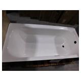 Bootz Industries Bootzcast 60 in. x 30 in. Soaking Alcove Bathtub with Left Drain in White