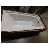 STERLING 60 in. x 30 in. Soaking Bathtub with Right Drain in White
