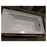 STERLING 60 in. x 30 in. Soaking Bathtub with Right Drain in White