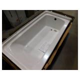 STERLING 60 in. x 30 in. Soaking Bathtub with Right Drain in White
