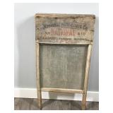 Antique National Washboard Company No. 410 Ribbed Glass Washboard-Rustic - Chicago Saginaw Memphis Antique National Washboard Company No. 410 Ribbed Glass Washboard-Rustic - Chicago Saginaw Memphis
