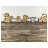 Lot of 5 Vintage Sexton Metal Wall Hanging Decor Lot of 5 Vintage Sexton Metal Wall Hanging Decor