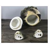 Big Sky Carvers Fat Chickadee Cookie Jar With Matching Salt and Pepper Shakers Big Sky Carvers Fat Chickadee Cookie Jar With Matching Salt and Pepper Shakers