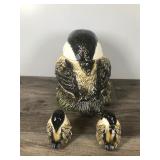 Big Sky Carvers Fat Chickadee Cookie Jar With Matching Salt and Pepper Shakers Big Sky Carvers Fat Chickadee Cookie Jar With Matching Salt and Pepper Shakers