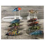 Lot of 10 Fishing Lures - Crankbait Wobblers Artificial Sinking Bait Treble Hooks6PCS Lot of 10 Fishing Lures - Crankbait Wobblers Artificial Sinking Bait Treble Hooks6PCS