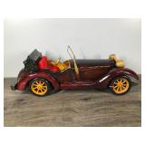 Vintage Wood Old Time Classic Roadster Model Car Vintage Wood Old Time Classic Roadster Model Car