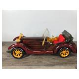 Vintage Wood Old Time Classic Roadster Model Car Vintage Wood Old Time Classic Roadster Model Car
